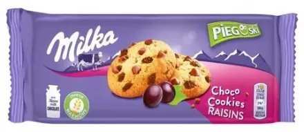 Милка Печенье Чоко Куки с изюмом 135гр