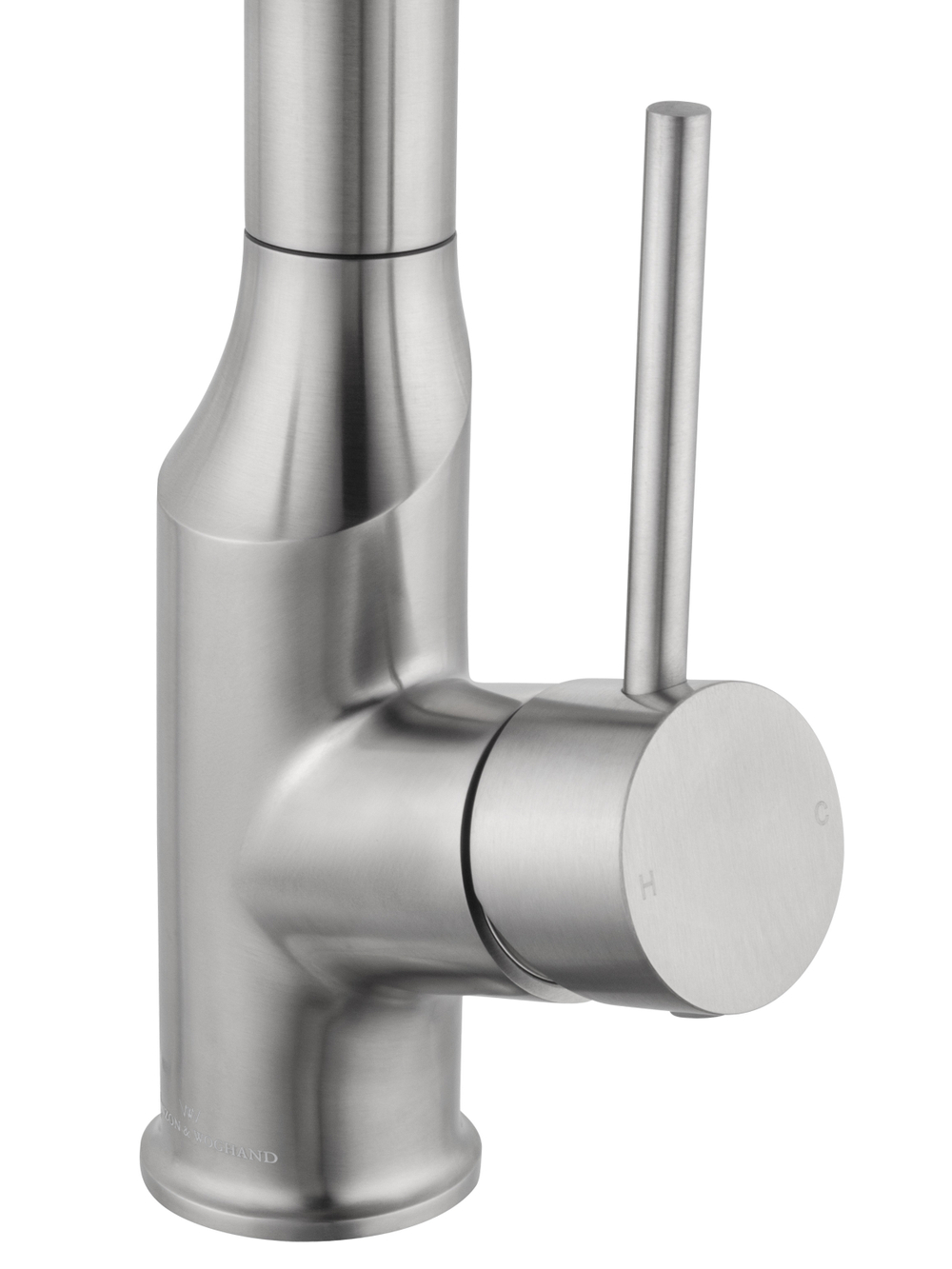 Смеситель для кухни с выдвижным изливом WONZON & WOGHAND, Брашированный никель (WW-A21252-BS)