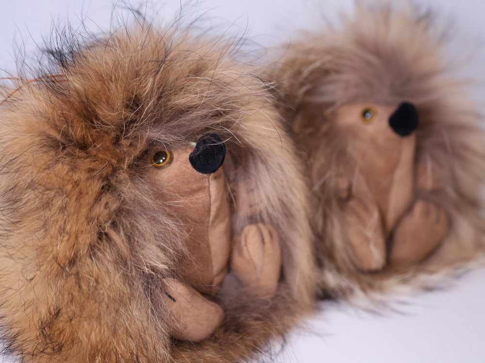 Ёжик Тофу (большой) мех енота