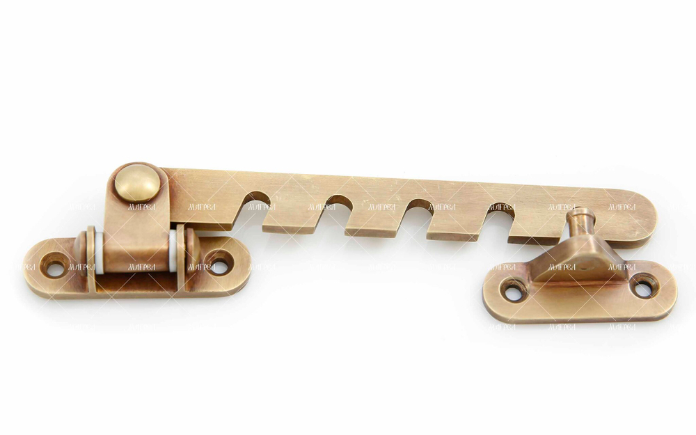 Стопор окна поворотный латунный