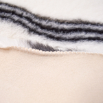 Коврик для ванной 60*90см "Орнамент"", полиэстер, белый с черным полосами