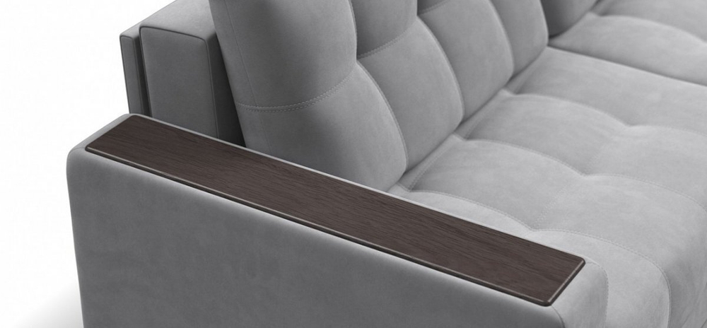 Диван Босс Гранд Велюр Монолит сталь