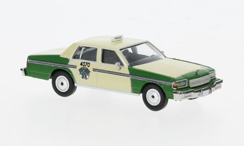 Автомобиль Chevrolet Caprice, Chicago Cab 1987, 1:87