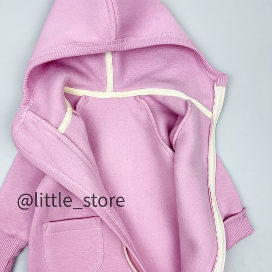 Комбинезон "Simple" из футера с начесом, Сахарная вата