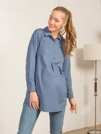 Рубашка -блузка их хлопка для беременных и кормящих, размер 48