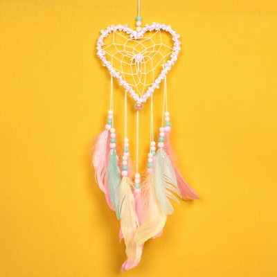 Украшение-оберег «Ловец Снов-Fantasy heart» 11*55см