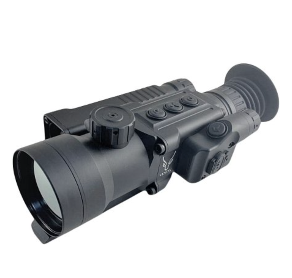 Тепловизионный прицел Venox Patriot 2.0 640 Mega LRF (3x75, 75/F1.0, 50Гц, 12мкм, 640х480, дальномер до 1200м, дальность обнаружения до 3800м) с записью