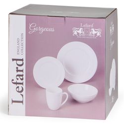 НАБОР ПОСУДЫ ОБЕДЕННЫЙ LEFARD "GORGEOUS" НА 4 ПЕР. 16 ПР. (КОР=2НАБ.)