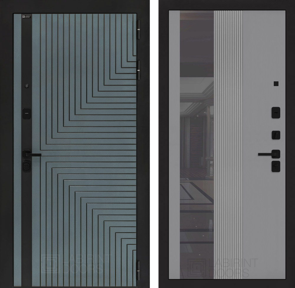 Кредор 32 серый рельеф софт, с тонированным зеркалом