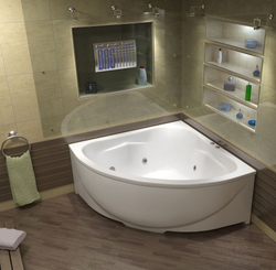 Акриловая ванна Bas (Бас) Империал 150х150, с каркасом