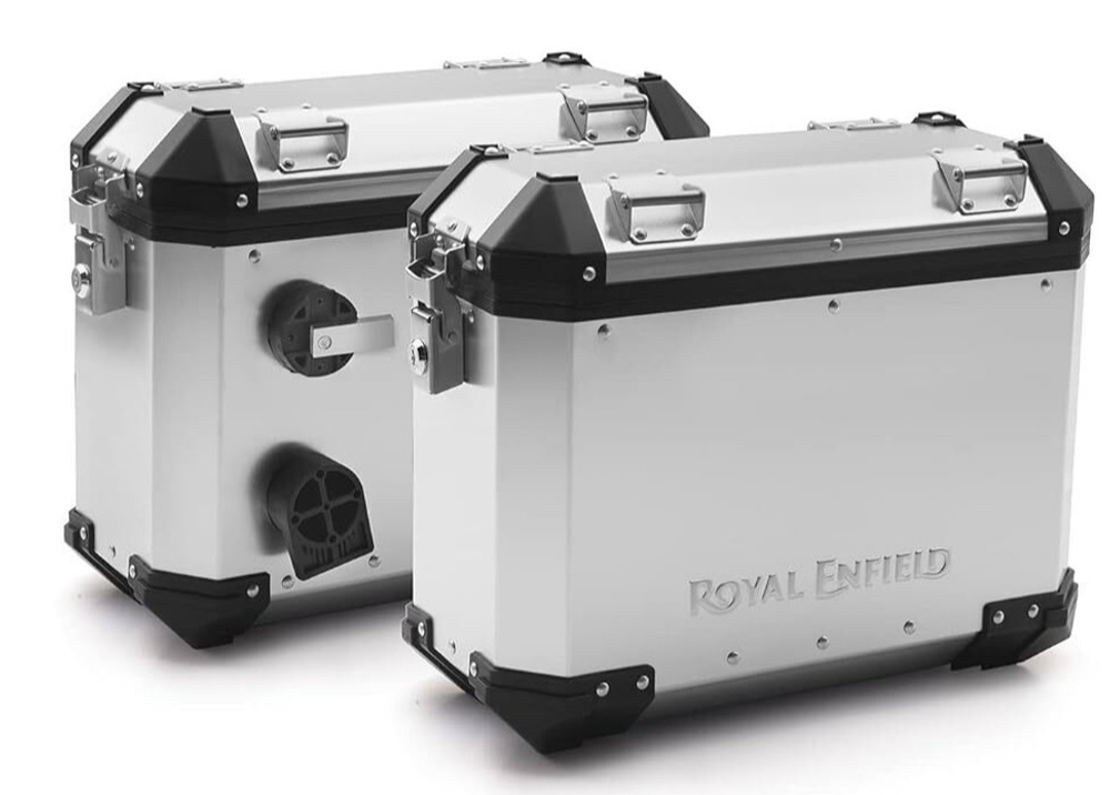Кофры боковые Royal Enfield, Серебристые (Silver) – Himalayan и Scram 411, арт. 1990274