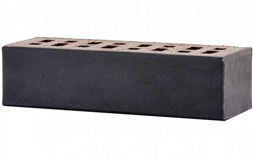 Кирпич клинкер ЛСР фасадный 0,71НФ Чёрный «Рейкьявик» матовый гладкий М-300 250x85x65