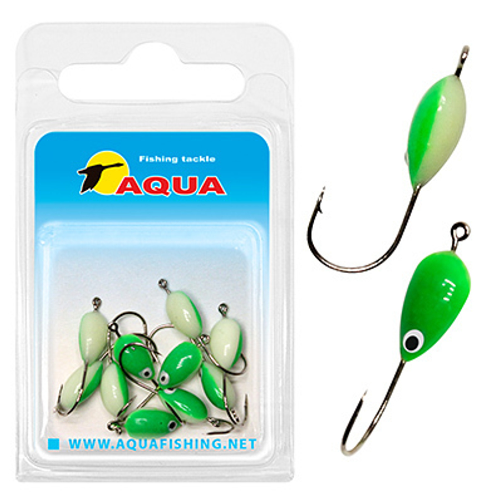 Мормышка фосфорная №06, крючок №12 (2 упакпо 10 шт) 0,08g