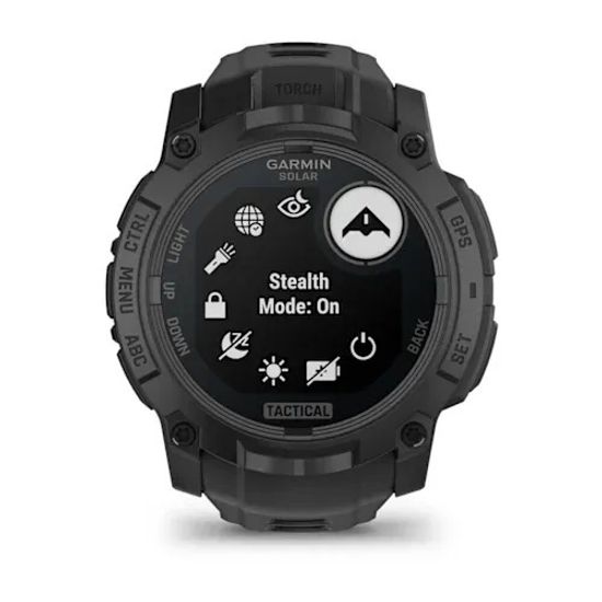Умные часы Garmin Instinct 3 Solar Tactical 50 mm Black with black band