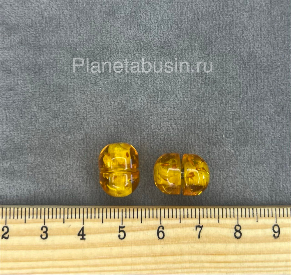 Замки (Китай) закручивающийся янтарный 0684