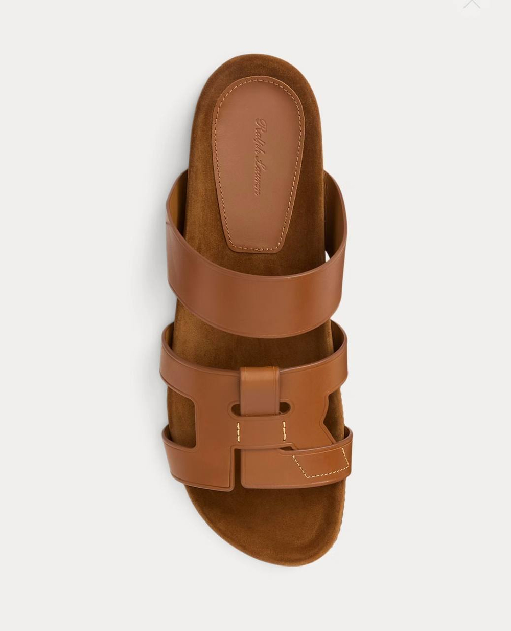 Fisher Calfskin Slide Sandal – мужские слайды из телячьей кожи от Ralph Lauren