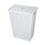 Корзина для белья "Wenge" 48л, 427*295*562 мм (светло-серый)