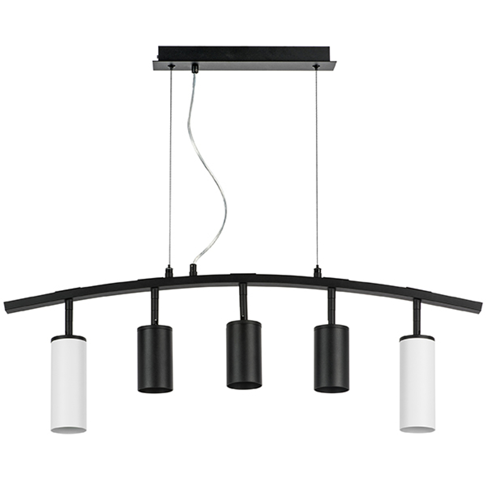 LR735862373 Люстра RULLO 5х50W GU10 ЧЕРНЫЙ/БЕЛЫЙ (571735+214437-3+214486-2)