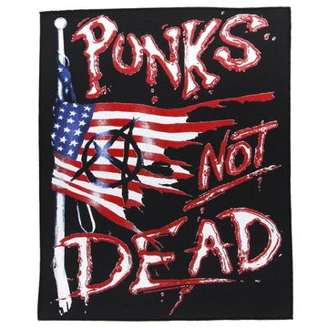 Нашивка спиновая Punks Not Dead флаг (291)