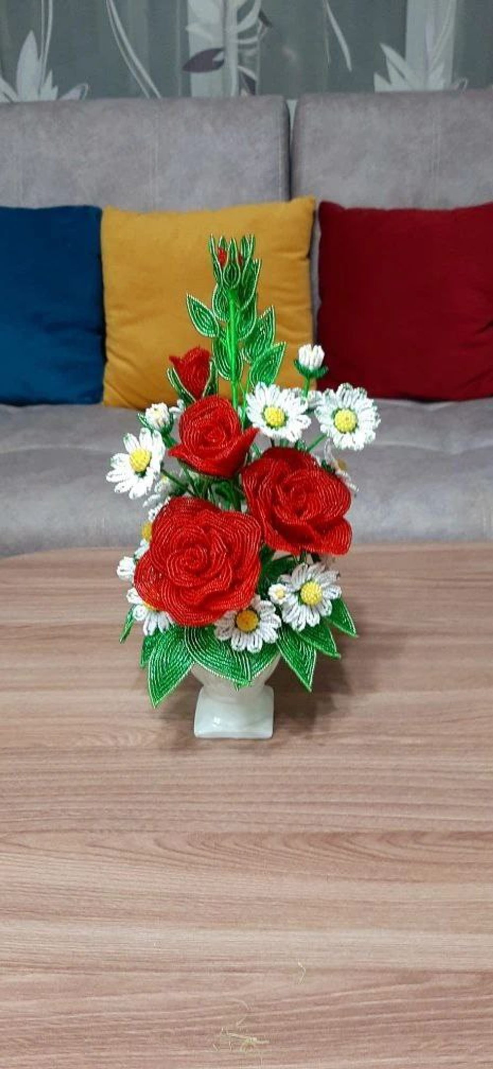 Изделие из бисера Танго любви 32см