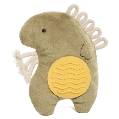 Игрушка для собак мягкая "Динозаврик с тренажером для зубов", 165мм , Triol