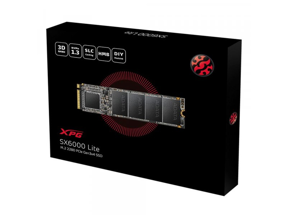 SSD накопитель ADATA XPG SX6000 Lite 1ТБ, M.2 2280, PCIe 3.0 x4, NVMe [ASX6000LNP-1TT-C]