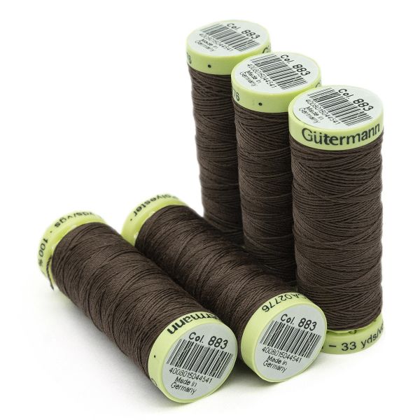 Нитки отделочные Gutermann Top Stitch 30 (30 метров), 5 кат. | 883 т.горький шоколад