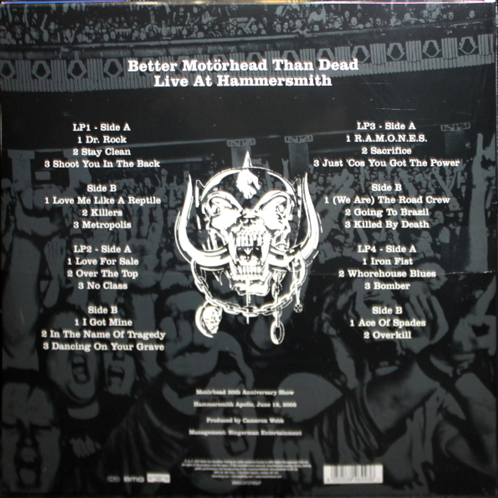 Motorhead / Better Motorhead Than Dead - Live At Hammersmith (4LP)