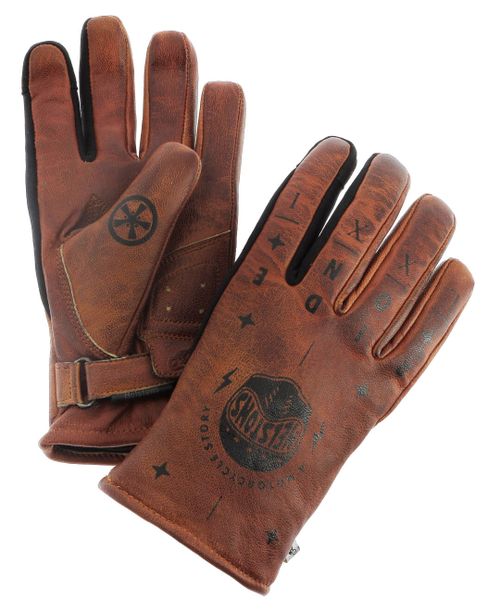 Gants Grafic Helmet Hiver Cuir Burning / Женские / Коричневый