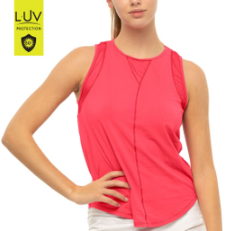 Топ теннисный Lucky in Love Luv Chill Out Tank Women - coral crush