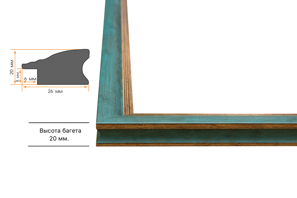 Рама 30x80 для картин и фотографий RP0442226-09(Y73)