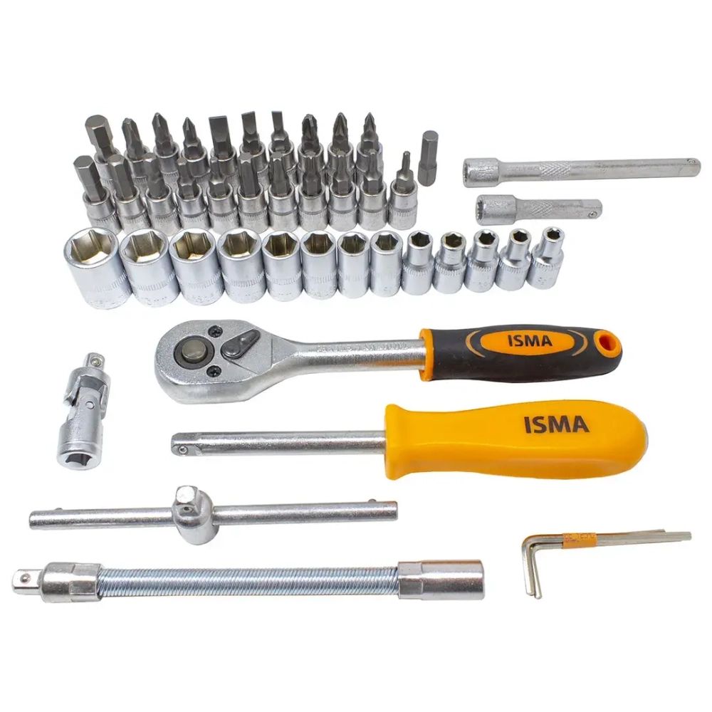 Набор инструментов 46пр.1/4''(6гр.)(4-14мм) ISMA ISMA-2462-5