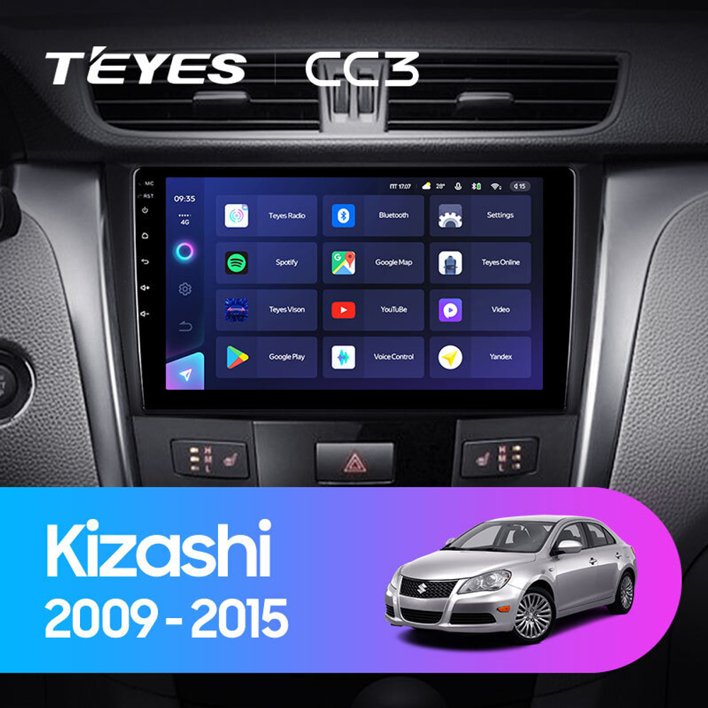 Teyes CC3 9" для Suzuki Kizashi 2009-2015