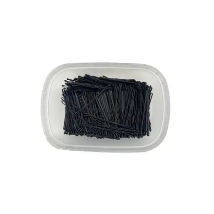 Невидимки Ставвер черные волнистые 60мм 500гр/уп