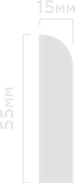 Плинтус HiWood, 55x15 мм