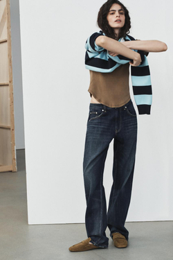 ZARA ЗАМШЕВЫЕ МЮЛИ-ЛОФЕРЫ, ТЕМНЫЙ РЫЖЕВАТО-КОРИЧНЕВЫЙ