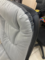 Кресло Фортуна-5 (50) вельвет серый Мех качания п Директор (в разборе)