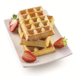 Форма для приготовления вафель waffel classic силиконовая золотая