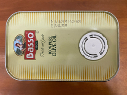 Оливковое масло BASSO (Pure) 3 литра в жестяной банке-канистре Италия