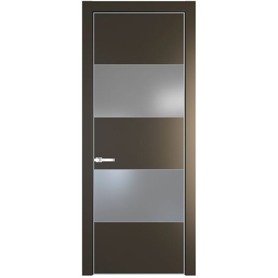 Межкомнатная дверь эмаль Profil Doors 22PA перламутр бронза cо вставкой
