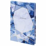 Блокнот А5 (135х206 мм), 80 л., твердый, тиснение фольгой, STAFF, "Мрамор", 111613