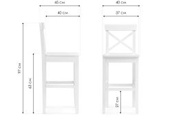 Полубарный стул Алзе темный орех