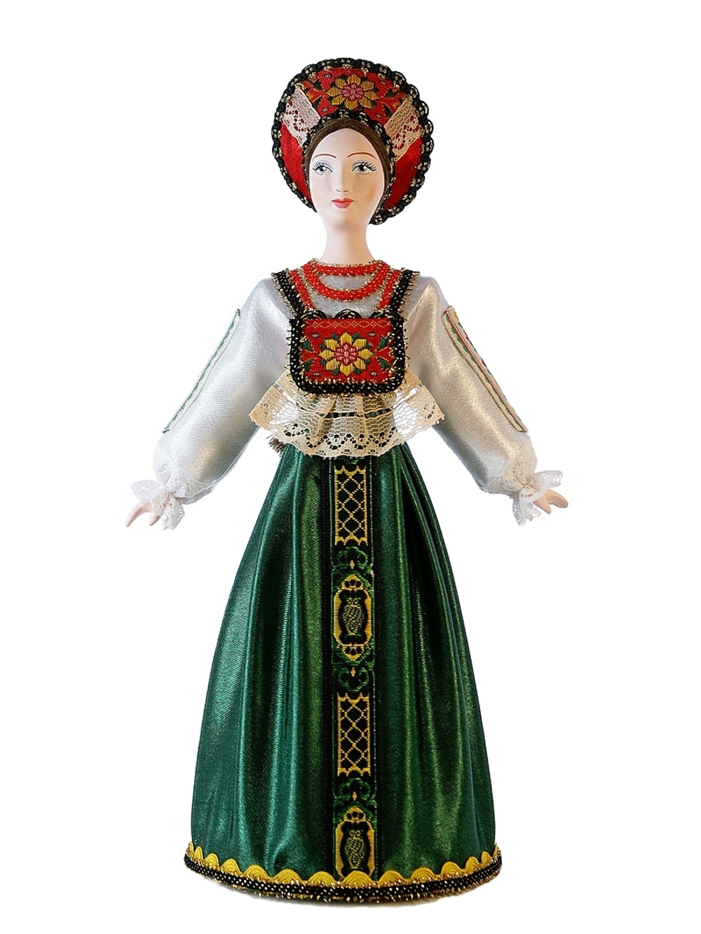 Кукла коллекционная в традиционном девичьем костюме