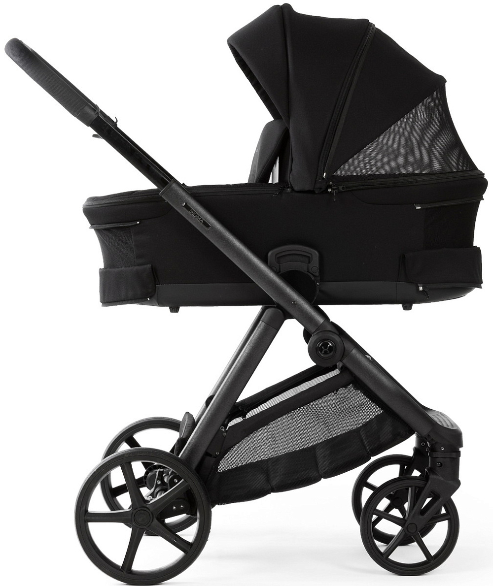 Детская коляска Adamex Sigma Natura 3 в 1 SI-11-CARBON (ЧЕРНЫЙ)