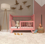 Кроватка детская Lillaland Lilla Aria с маятником Antique Pink