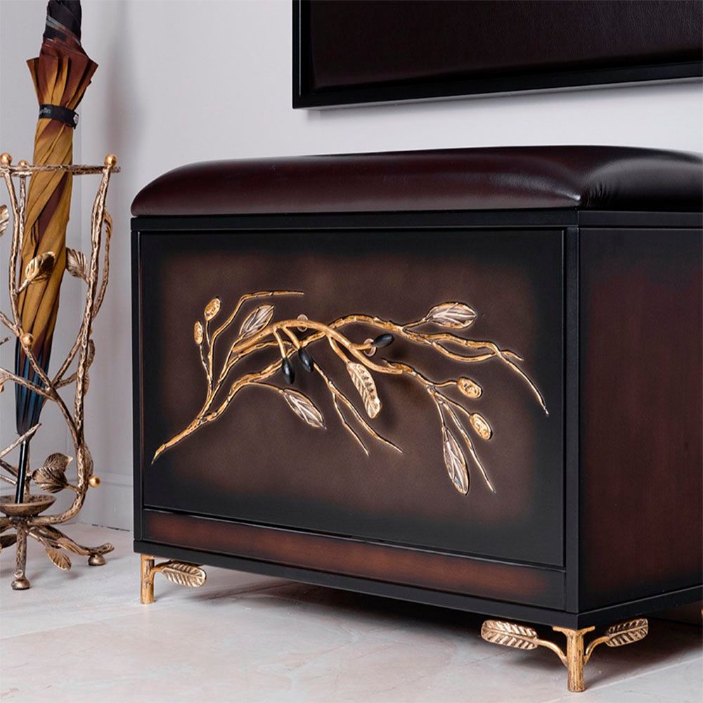 Банкетка Oliva Branch (Олива Бранч) Каштан Амбер