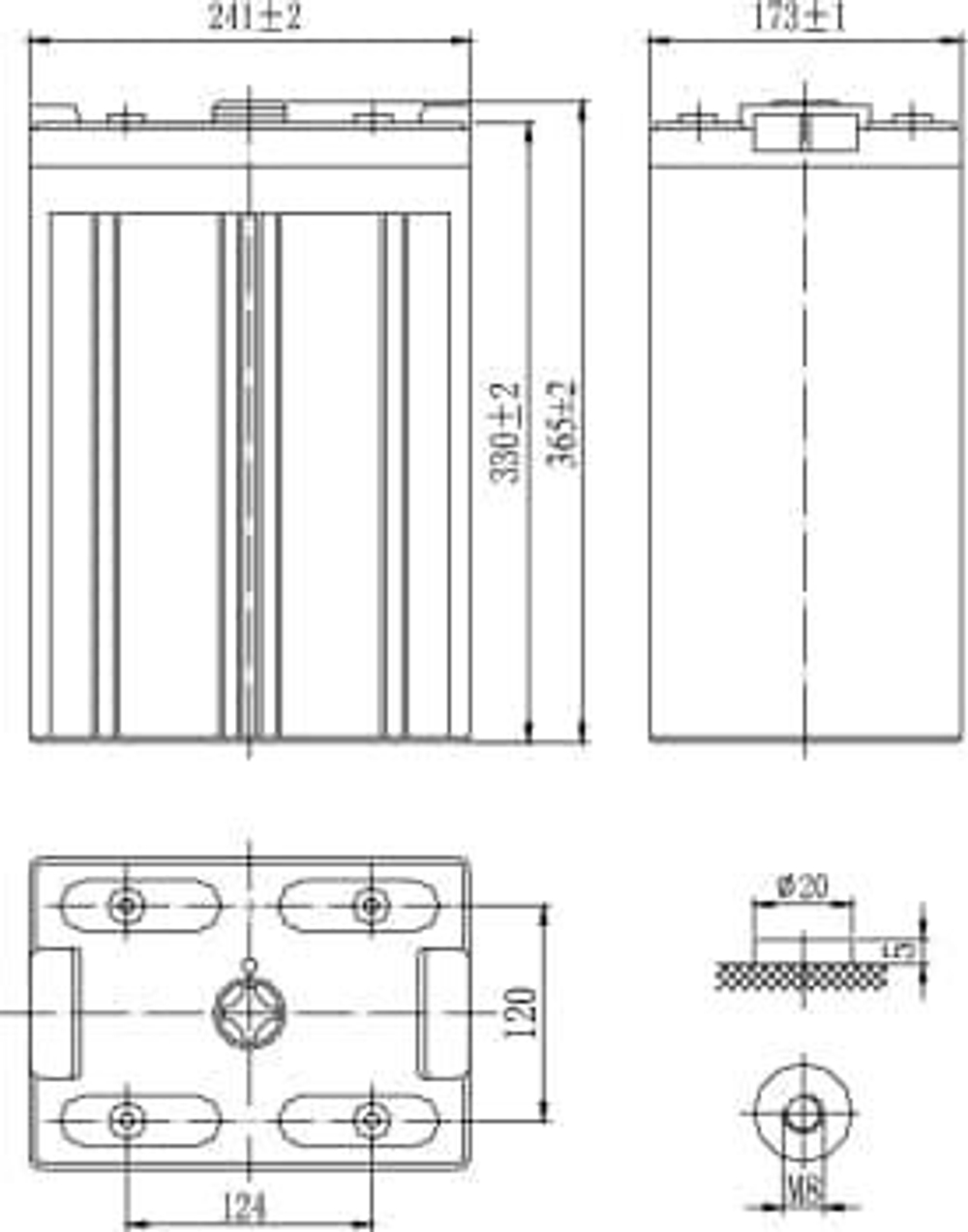 Аккумуляторная батарея Delta STC 500 (2V / 500Ah)