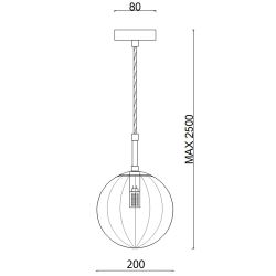 Подвесной Светильник Aska D200 Purple By Imperiumloft