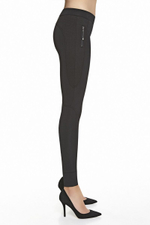 Легинсы Celine с карманами на замочках (Размер: L) (Цвет: черный)