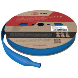Термоусадочная трубка ЭРА NO-224-335 ТТУ нг-LS 20/10 синяя рулон 100 м